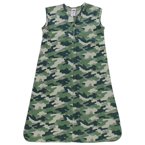 Hudson Baby Unisex Baby Cotton Sleeveless Wearable Sleeping Bag, Sack, Blanket, Camo, 0-6 Months