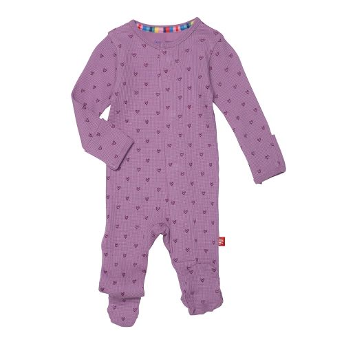 Magnetic Me Girls Modal Magnetic Baby Footie Pajamas | Silky Soft Modal Fabric | Baby Sleepers Available Sizes PRE - 24M