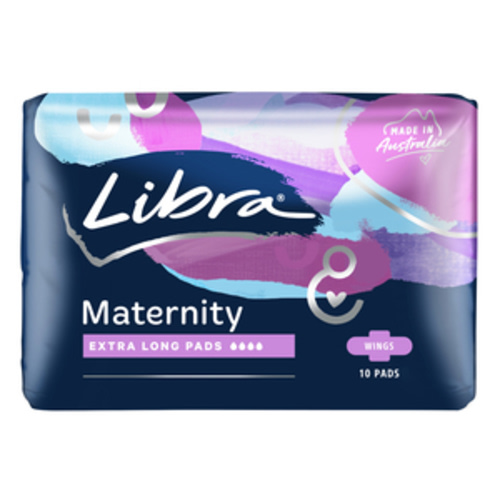 Libra Maternity Extra Long Pads 10 Pack