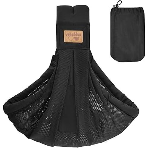 Baby Sling Carrier Newborn, Adjustable Easy Wearing Baby Nursing Warp Sling, New Mom Dad Soft Cotton Baby Front Holder Carrier for Infant Toddler Life Travel Essential Gifts