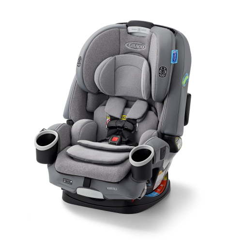 Graco 4Ever DLX 4-in-1 Car Seat, Charlie, Grey, 10 Years of Use