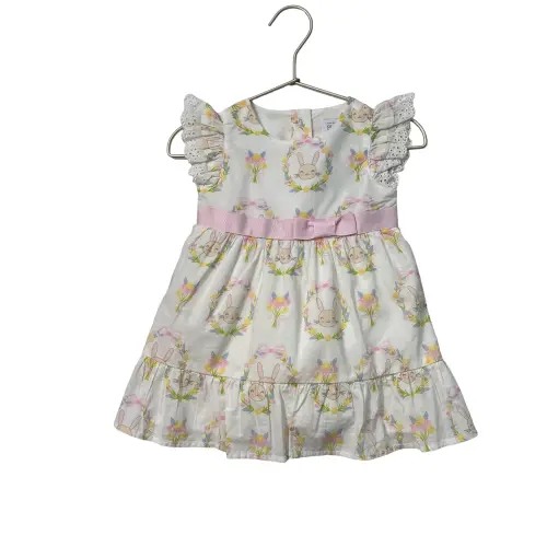 Children's Place Pastel Bunny & Floral Dress & Bloomers with Tags - Size 9-12 Mo