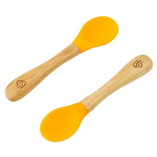 bamboo bamboo ® Baby Feeding Spoons with Soft Curved Silicone Tips for Toddlers and Infants