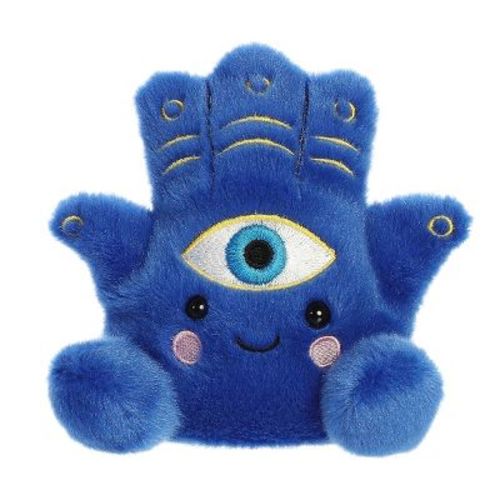 Aurora Mini Farah Hamsa Palm Pals Adorable Stuffed Animal Blue 4.5"