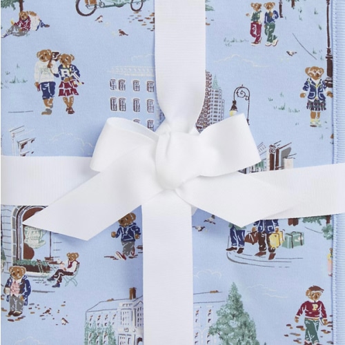 Polo Bear Cotton Interlock Blanket