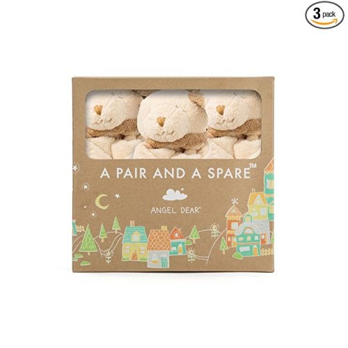 Angel Dear - Light Brown Puppy, Pair and A Spare Blankie Set