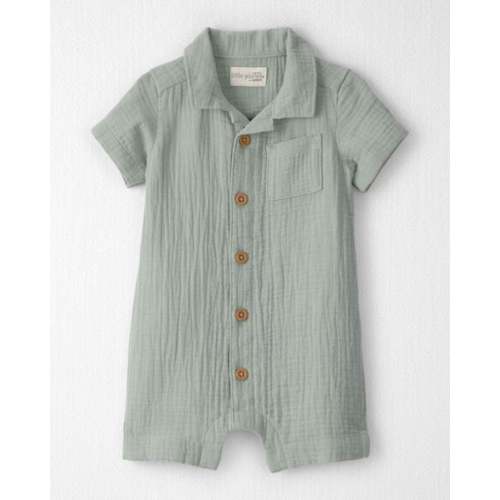 Baby Boy Organic Cotton Gauze Romper - Little Planet | Carter's