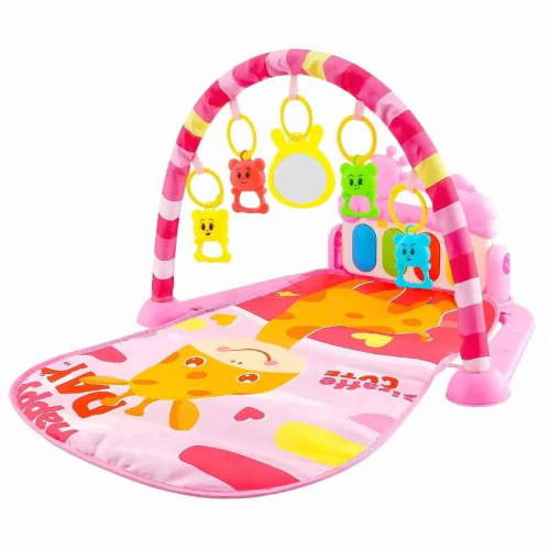 Baby Activity Gym & Play Mat with Musical Piano Keyboard - 0-36 Months Early Education Toys, Newborn Crawling Blanket Pedal Play Mat for Infant Gifts