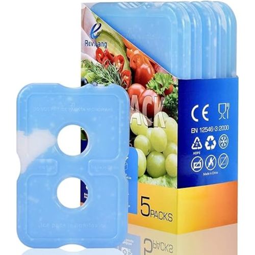 Cold Ice Pack Brick Reusable Long Lasting Cool Slim Thin Freezer Pack Cooler for Lunch Boxes Bag