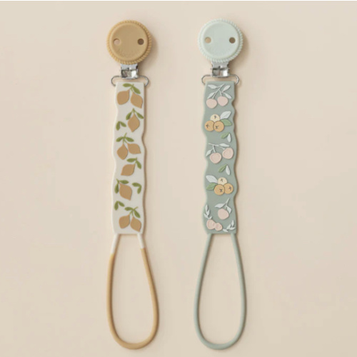 Beadless Silicone Pacifier Clip Set (2-Pack)
