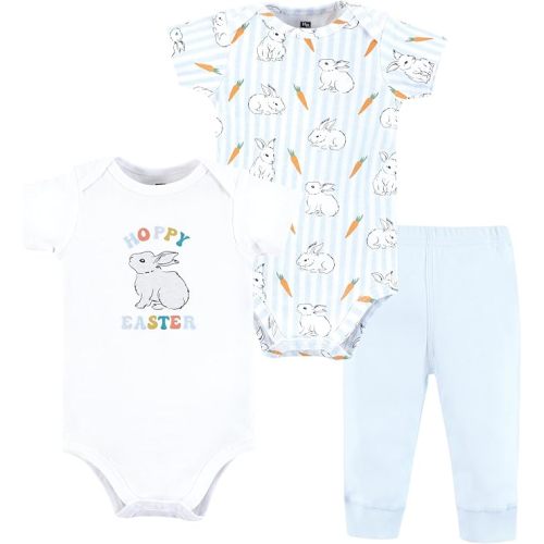 Hudson Baby Unisex Cotton Bodysuit and Pant Set