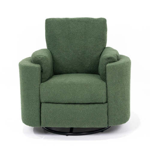 Fluff Mumma Bouclé Glider Recliner Arm Chair | Forest – Fluff Daddy