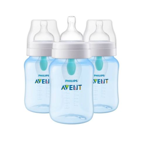 Philips Avent Anti-Colic Baby Bottle with AirFree Vent - Blue - 9oz/3pk