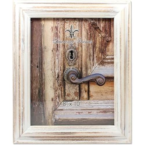 Lawrence Frames 8x10 White Wash Maple Picture Frame, Natual
