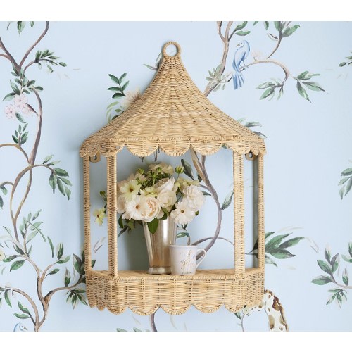 AERIN Rattan Carousel Shelf (26" x 17")