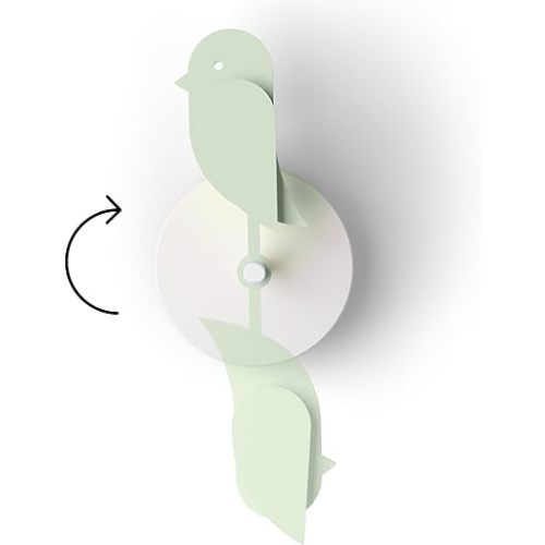 Birdie Design Indoor CO2 Monitor - Air Quality Meter for Home & Office - Promotes Mental & Physical Health - Modern Interior Decor - Reducing Health Risks with Clean Air (Meadow, FullBirdie)