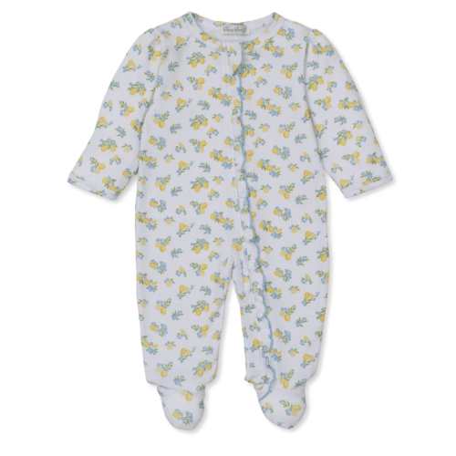 Footie w/ Zipper - Lemon Blossoms