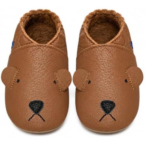 YIHAKIDS Baby Soft Leather Moccasins Breathable Suede Sole Infant Toddler