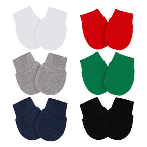 Baby Mittens No Scratch Mittens Infant Soft Gloves Mittens for 0-6 Months Boys Girls