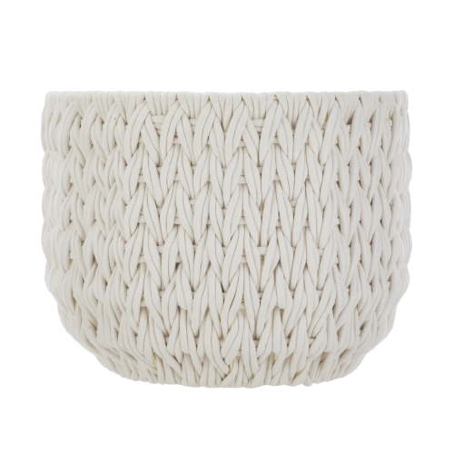 "Free Shipping! Better Homes & Gardens Extra Large White Woven Rope Decorative Storage Basket, 18.9"" x 18.9"" x 14.96"