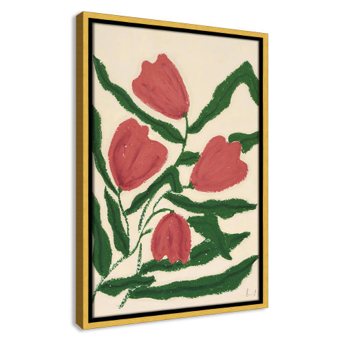 Joss & Main Colette "Red Tulips" Print by Camilla Bergqvist | Joss & Main