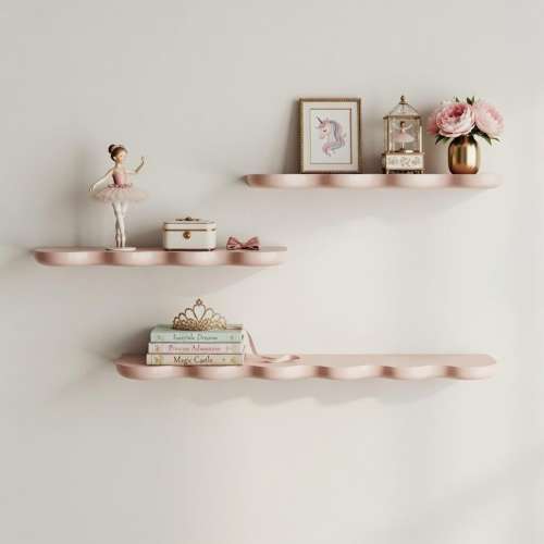 Wavy Shelf: Floating Book Shelf