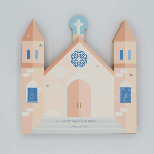 When We Go to Mass - shaped board book - Shining Light Dolls