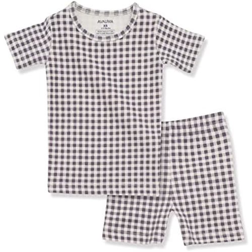 AVAUMA Baby Boys Girls Pajama Set 6M-7T Kids Cute Toddler Snug fit Pattern Design Pjs Cotton Sleepwear