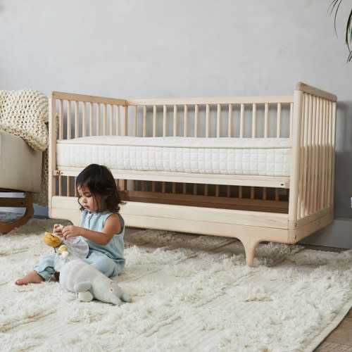Organic Waterproof Crib Protector Pad | Avocado Green Mattress