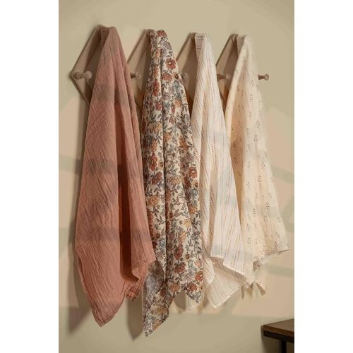 CIVARUA KIDS Muslin Swaddle Blankets for Newborn, Cotton Receiving Blanket