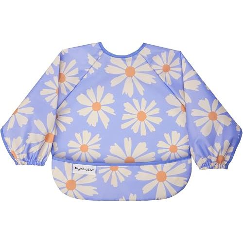 Tiny Twinkle Long Sleeve Bib for Babies & Toddlers: Daisies