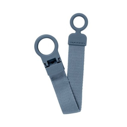 Bibs Loop Universal Pacifier Clip 0-24m - Petrol: Silicone, BPA-Free