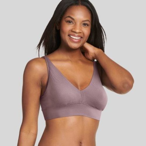 Jockey Generation™ Women's Seamfree® Light Support Rib Bralette - Twilight Sands XL: Wireless, Padded, Pullover
