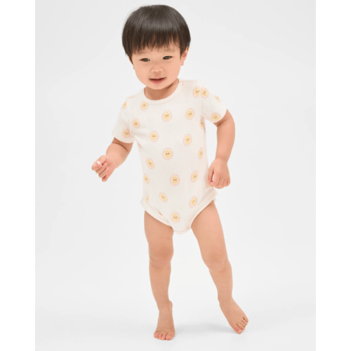 Baby Organic Cotton 3 Pack Ribbed Bodysuits