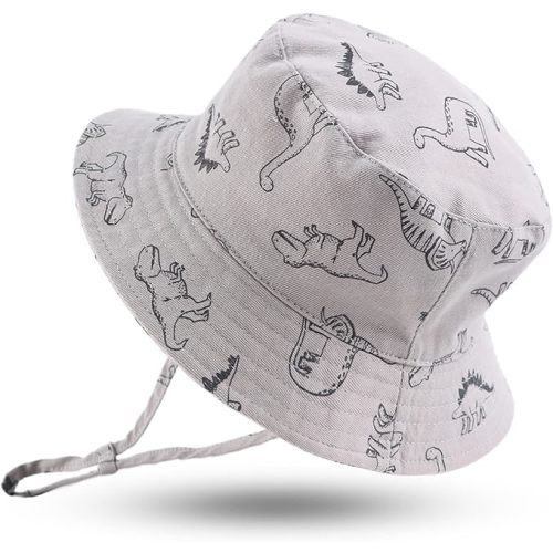 Dinosaur Baby Boys Sun Hat Cotton Toddler Girls Bucket Hats Summer Sun Protect Cap for Kids