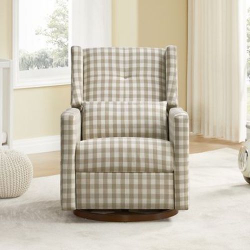 Lincoln Manual Swivel Glider Recliner Featuring Lumbar Pillow -