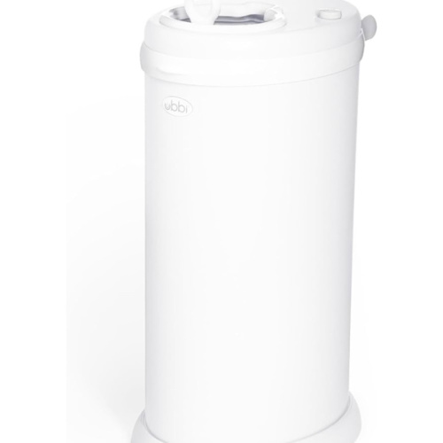 Amazon.com: Ubbi Stainless Steel Diaper Pail, No Special Bags, Odor-Locking, White | Award-Winning Registry Must-Have, Childproof Safety Lid with Lock, Holds Up To 55 Newborn Diapers, Modern Nursery Essential : Baby
