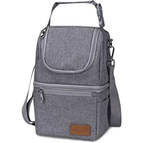 Momcozy Insulated Baby Bottle Bag, Multi-Function Breastmilk Cooler Bag, Fit as Wine Carrier or for Milk Bottles Like Dr. Brown, Comotomo, Philips, Nuk, Lansinoh, etc.