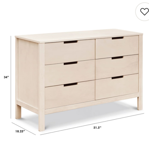 Carter's by DaVinci Natural Colby 6-Drawer Dresser