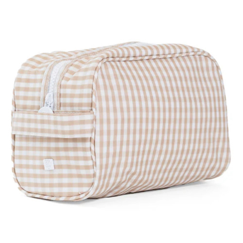 Dopp Bag - Stowaway - Gingham Khaki