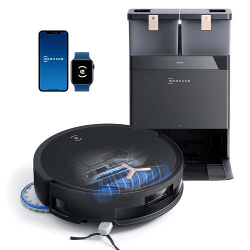 ECOVACS DEEBOT T50 MAX PRO Omni Robot Vacuum and Mop, 18,500Pa Suction, BLAST Airflow Tech, 18mm Auto-Lift