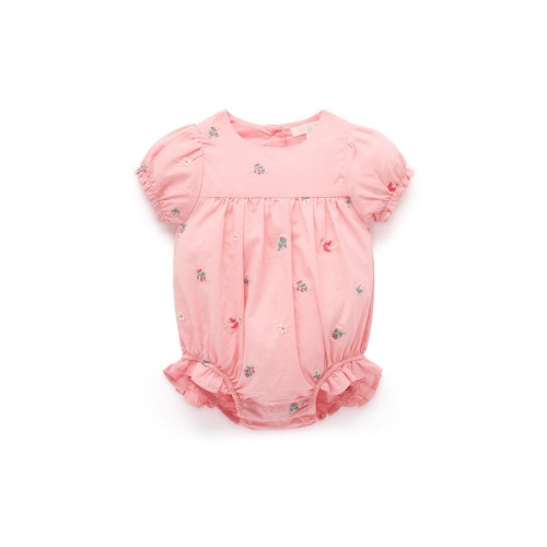 Embroidered Floral Bodysuit, 3-6M