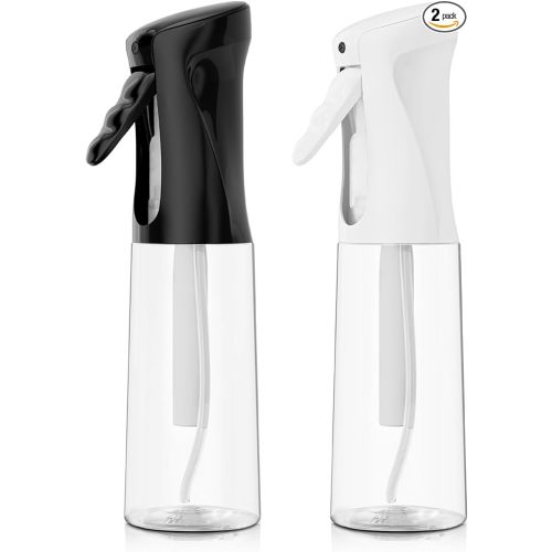 IMPORX Continuous Spray Bottle for Hair (10.1oz/300ml) 2 Pack Home Essentials Spray Bottles For Cleaning Empty Ultra Fine Water Mister Sprayer For Hairstyling Garden Plants Curly Hair Perfume Etc