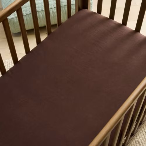 Adairs Kids - Vintage Washed Linen Chocolate Fitted Sheet | Adairs