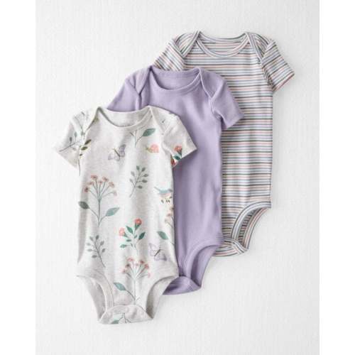 Baby 3-Pack Organic Cotton Rib Bodysuits
 - Little Planet | Carter's