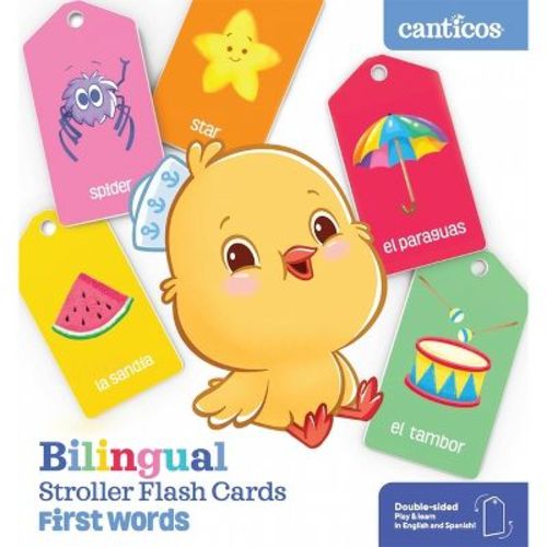Canticos Bilingual Stroller Flash Cards: First Words - (Canticos Cards) by Susie Jaramillo (Board Book)