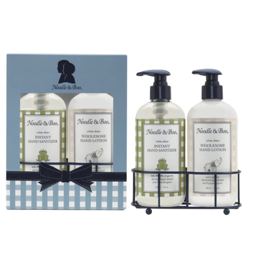 Hand Sanitizer & Lotion Caddy Set – Noodle & Boo