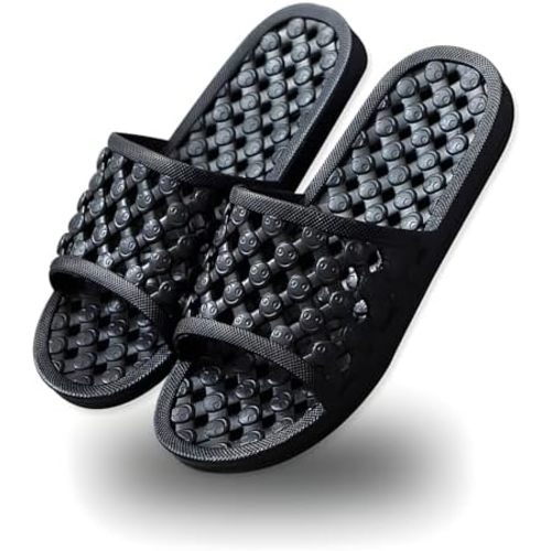 AYYDMY Shower Shoes Quick Drying Slippers for Women Men, Non Slip House Shoes Cushioned Thick Sole Bathroom Slippers Indoor Outdoor Soft Platform Sandals for Living Room College Dorm Beach SPA Gym Pool