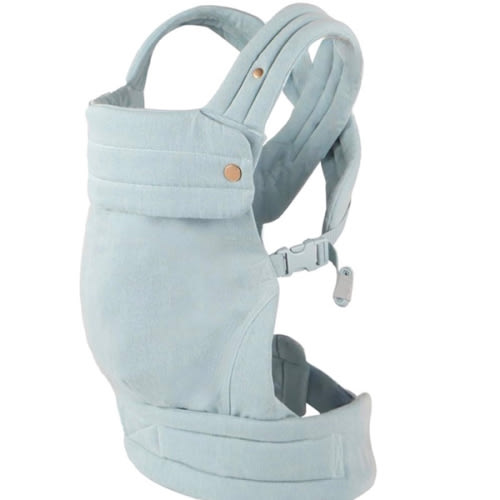 Ergonomic Baby Carrier Newborn to Toddler, Lightweight & Breathable Cotton Infant Carrier for Hands Free Comfort (Denim)