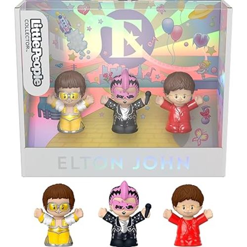 Little People Collector Elton John Special Edition Set for Adults & Fans, 3 Figures in a Display Box